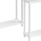 Homeroots Set Of Two 24" White Wood Rectangular End Tables With Shelf, 2PK 515519 - alternate 6