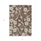Homeroots 10' X 14' Brown And Beige Floral Washable Indoor Outdoor Area Rug 599873 - alternate 5