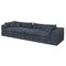 Homeroots 162" Gray Corduroy Compression Foam Sofa 719546 - alternate 4