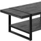 Homeroots 47" Black Coffee Table With Shelf 489960 - alternate 6