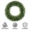 Pure Garden Front Door Wreath and Storage Bag 19.5-Inch Artificial Boxwood Wreath and Zippered Tote with Handles 50-150BG - alternate 3