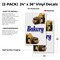 Signmission Bakery, Vinyl Decals Only 24 Inch x 36 Inch, Vinyl Decal, 2PK DSB-2436-2PACK-Bakery - alternate 2