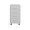 Space Solutions 14.25 in W 4 Drawer Mobile Organizer, Arctic Silver 25947 - alternate 4