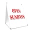 Signmission Open Sundays, 36 Inch x 24 Inch A-frame Yard Sign, Plastic Sign SBC-2436-Open Sundays - alternate 1