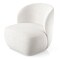 Homeroots 31" White Boucle Wingback Chair 520661 - alternate 4