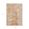 Homeroots 9' X 12' Salmon Abstract Washable Indoor Outdoor Area Rug 607816 - alternate 3