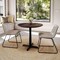 Flash Furniture 31.25" Round Tabletop, Seamless Surface Technology, Dark Brown with 22x22 Black Table Height X-Base ST-RD31-WBR-T2222-GG - alternate 6