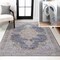 Jonathan Y Wincer Chenille Cottage Medallion Non-Slip Machine-Washable Dark Gray/Yellow 8 ft. x 10 ft. Area Rug WSH202C-8 - alternate 1
