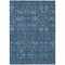 Homeroots 10' X 14' Blue And Black Floral Washable Indoor Outdoor Area Rug 564310 - alternate 4