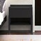 Homeroots 22" Black Wood One Drawer Nightstand 543647 - alternate 4