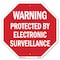 Signmission Warning Protected by Electronic Sur, 10 Inch X 10 Inch, Aluminum Metal Signs OC-A-10-338 - alternate 1
