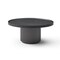 Homeroots 32" Dark Gray Wood Round Pedestal Coffee Table 714507 - alternate 1