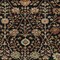 Homeroots 9' X 12' Black Brown And Red Floral Washable Indoor Outdoor Area Rug 603405 - alternate 3