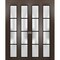 Sartodoors Sliding Closet Double Bi-fold Doors Planum 2132 Solid Core Modern Interior PLANUM2132DBF-CA-72 x 84 (4* 18x84) - alternate 1