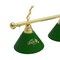 Holland Bar Stool Co North Dakota State 3 Shade Billiard Light, Green Shades, Brass Fixture BL3BRNDakSt-G - alternate 5