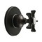 Kingston Brass Single-Handle Three-Way Diverter Valve with Round Trim Kit, Oil Rubbed Bronze KS3035NX - alternate 1