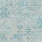 Homeroots 3' X 5' Teal Blue And Pink Floral Medallion Washable Indoor Outdoor Area Rug 616634 - alternate 6