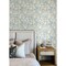 Chesapeake Goldfinch Aqua Birds and Blooms Wallpaper 4148-27413 - alternate 3