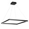 Jonathan Y Nero 23.63" Square Contemporary Modern Metal Integrated LED Pendant Light, Black JYL7105A - alternate 5