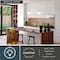 Vaxcel Eastgate 1-Light Satin Nickel Schoolhouse Globe Pendant Light with Opal Glass Shade P0459 - alternate 5