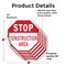 Signmission Stop Construction Area, 6 inch X 6 inch, Vinyl Decal, 5PK OC-D-5PACK-6-43 - alternate 3