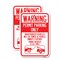 Signmission No Parking Without Permit Warning Sign Permit Parking O, 18'' X 24'', Heavy Gauge Aluminum, 2PK A-1824-2PACK-23636 - alternate 1
