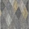Homeroots 3' X 5' Pewter Gray And Gold Argyle Washable Indoor Outdoor Area Rug 613729 - alternate 8