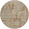 Homeroots 8' Brown And Beige Round Geometric Washable Indoor Outdoor Area Rug 594571 - alternate 3
