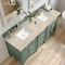 James Martin Vanities Brittany 72" Double Vanity, Smokey Celadon, w/ 3 CM Tajnar Eclos Top w/FreePower Wireless Charger 650-V72-SC-FTJR - alternate 4