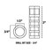 Electriduct 5.5in Lag Bolt & Anchor Set for Concrete Applications, Set of 4 Bolts, 4 Shields, 4 Washers SB-ED-LAGBOLT-5.5X05-SET-4PK - alternate 2