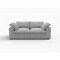 Homeroots 80" Light Gray Linen Blend Modular Sofa 714572 - alternate 1