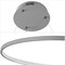 Jonathan Y Brice 23.75" Modern Contemporary Metal Round Dimmable Integrated LED Pendant, Gray JYL7203E - alternate 4