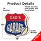 Signmission Dad's Garage, 18 inch X 18 inch, Vinyl Decal, 2PK SHI-D-2PACK-18-383-DAD - alternate 4