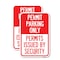 Signmission Permit Parking Only Permits Issued by Security, 12'' X 18'' 2 Signs, Heavy Gauge Aluminum, 2PK A-1218-2PACK-23312 - alternate 1