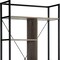 Homeroots 71" Brown Metal Eight Tier Etagere Bookcase with Two Doors 630394 - alternate 3