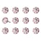 Homeroots Set of Twelve Pink White And Burgundy Floral Ceramic Drawer Pull Knobs, 12PK 321701 - alternate 5