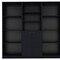 Homeroots 71" Black Five Tier Bookcase with Two doors 546345 - alternate 3