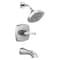 Delta Stryke 14 Series Tub and Shower, 4.19 in, Lumicoat Chrome T14476-PR - alternate 2