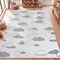Jonathan Y Hedwig High-Low Youth Cloud Scandi Ivory/Blue 5 ft. x 8 ft. Indoor/Outdoor Area Rug SCN105C-5 - alternate 3