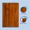 Happimess Eldridge Extra Large 24"W x 18"D Handcrafted Acacia Wood Grain Thick Reversible Cutting Board w/Jui CUT1000B - alternate 4