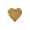 Homeroots 7in Gold Heart Cast Iron Handmade Vanity Tray 483152 - alternate 3
