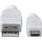 Manhattan - Strategic 3.3 FT USB 2.0 CBL AM-MICRO BM WHT 323987 - alternate 2