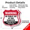 Signmission Dumpster Shield Sign Warning No Public U, 6 inch X 6 inch, Plastic Sign, 2PK SHI-P-2PACK-6-379 - alternate 4