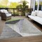 Homeroots 3' X 5' Sage Green And Charcoal Abstract Washable Indoor Outdoor Area Rug 582884 - alternate 5