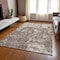 Homeroots 9' X 12' Brown And Ivory Abstract Washable Indoor Outdoor Area Rug 612723 - alternate 5