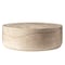 Leisuremod Sandy 32 in Round Fiberstone Coffee Table, Travertine Finish, Weatherproof, Fully Assembled SCT32TR - alternate 4