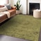 Homeroots 5' X 8' Olive Green And Brown Floral Washable Indoor Outdoor Area Rug 604235 - alternate 2