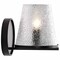 Nuvo Valentine, 1 Light Vanity, Black Finish, Hammered Glass 60/8251 - alternate 4