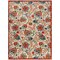 Homeroots 9' X 12' Ivory Red Blue And Green Floral Indoor Outdoor Area Rug 548122 - alternate 1