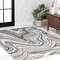 Jonathan Y Eleni Contemporary Glam Abstract Marble Charcoal/Cream 4 ft. x 6 ft. Area Rug SEU301A-4 - alternate 3